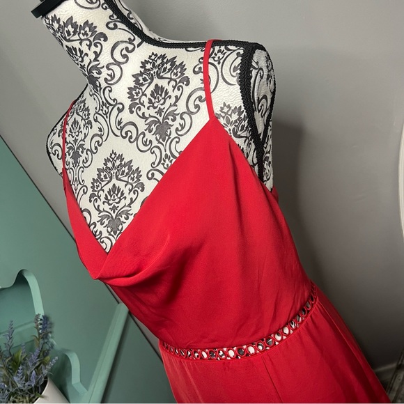 Keepsake the Label Indulge Cowl Neck Sheath Dress Size XL NWT Red Wedding Guest - Picture 5 of 14